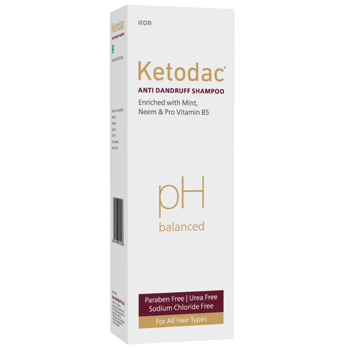 Ketodac Anti Dandruff Shampoo (100ml Each) - Classic Derma