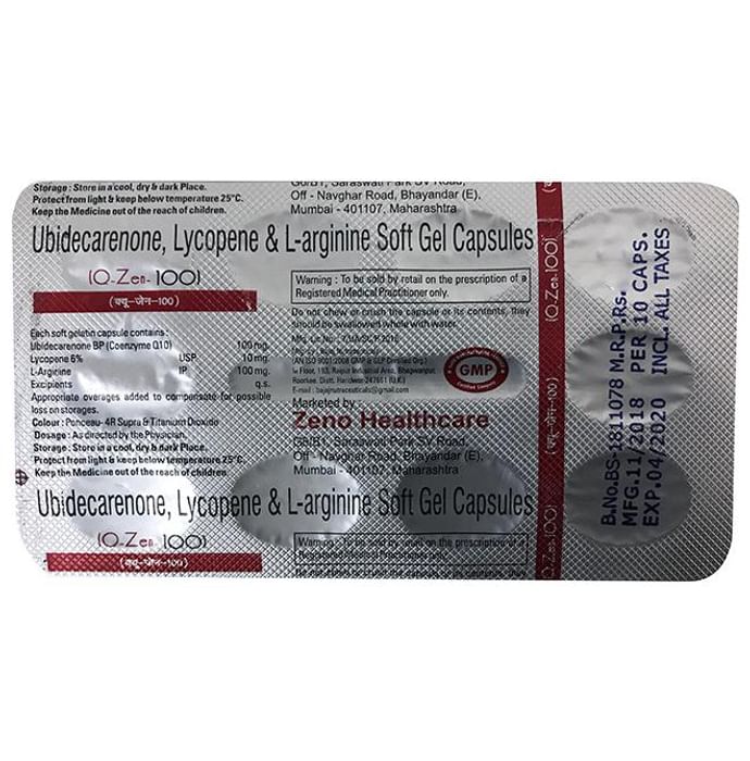 Q-Zen 100 Soft Gelatin Capsule - Classic Derma