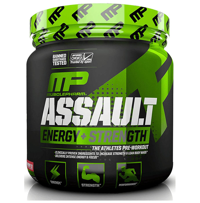 Muscle Pharm Assault Pre-Workout Powder Strawberry - Classic Derma