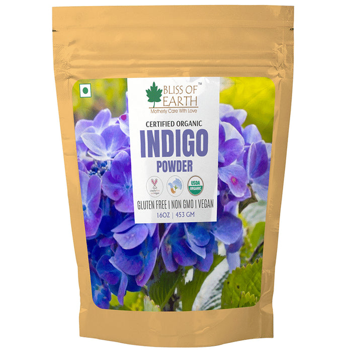 Bliss of Earth Certified Organic Indigo Powder - Classic Derma