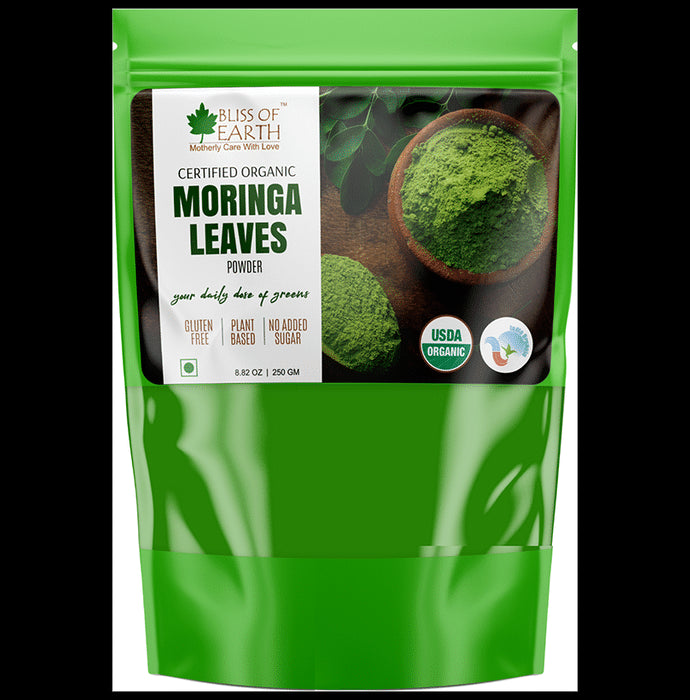 Bliss of Earth Certified Organic Moringa Leaves Powder - Classic Derma