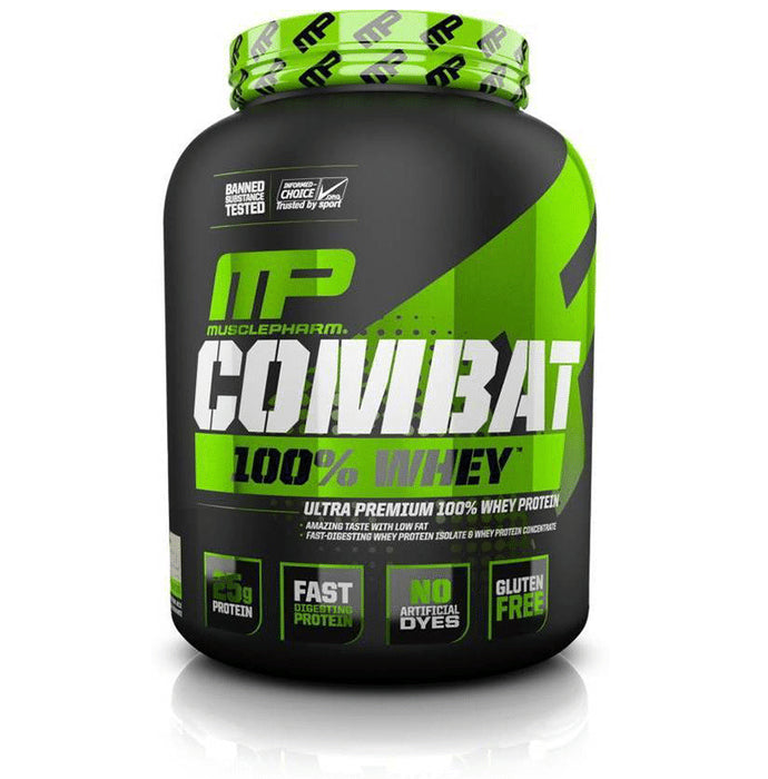 Muscle Pharm Combat 100% Whey Protein Powder Strawberry - Classic Derma