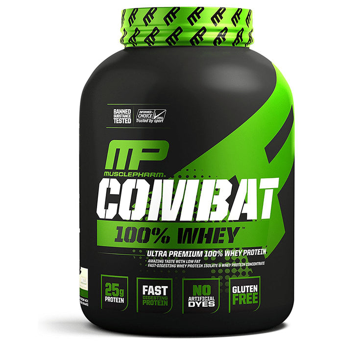 Muscle Pharm Combat 100% Whey Protein Powder Vanilla - Classic Derma