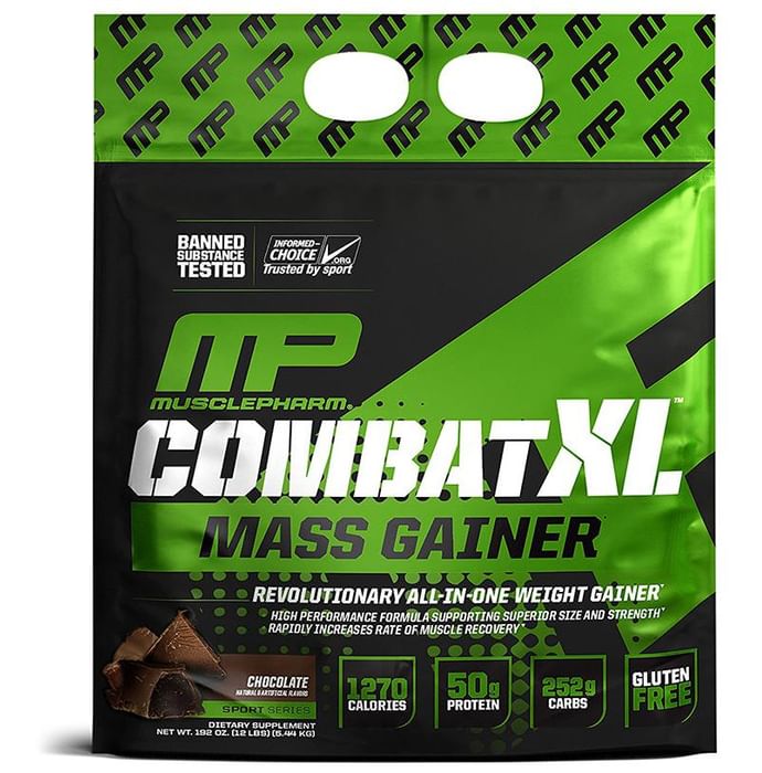 Muscle Pharm Combat XL Mass Gainer Chocolate - Classic Derma