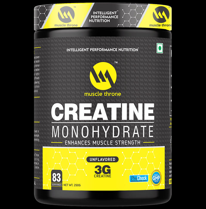 Muscle Throne Creatine Monohydrate Powder Unflavored - Classic Derma
