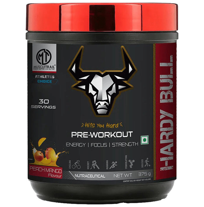 Muscle Trail Hardy Bull Pre-Workout Peach Mango - Classic Derma