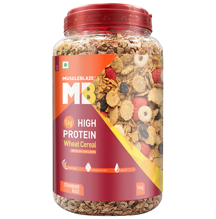 MuscleBlaze 16g High Protein Wheat Cereal - Classic Derma