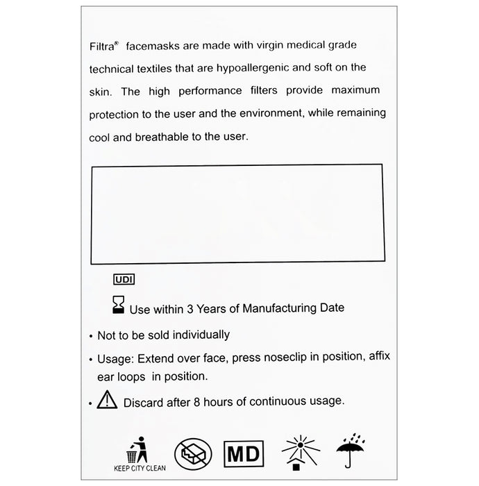 Filtra High Filtration Face Mask
