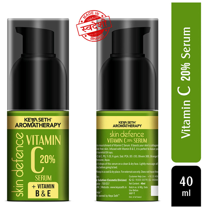 Keya Seth Aromatherapy Skin Defence Vitamin C 20% Serum + Vitamin B & E