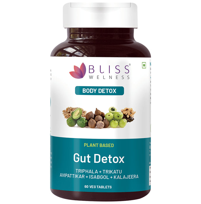 Bliss Welness Gut Detox Veg Tablet - Classic Derma