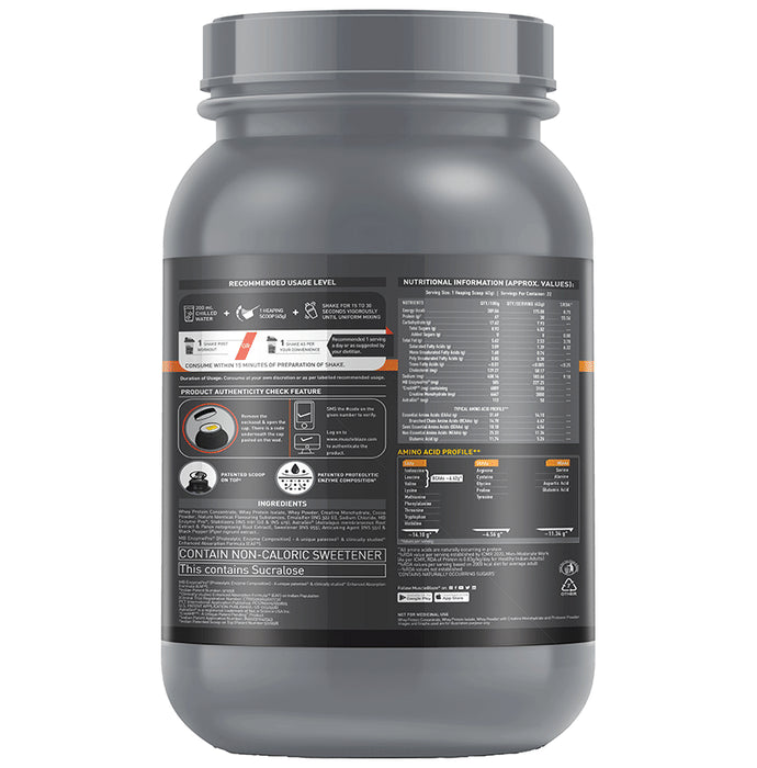 MuscleBlaze Biozyme Performance Whey Protein PR Powder Chocolate Fudge