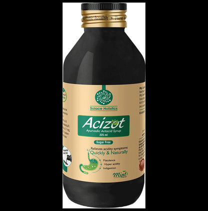 Solace Holistics Acizot Syrup Mint Sugar Free - Classic Derma