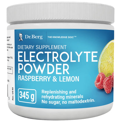 Dr. Berg Nutritionals Electrolyte Powder Raspberry Lemon - Classic Derma
