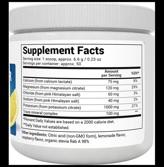 Dr. Berg Nutritionals Electrolyte Powder Raspberry Lemon