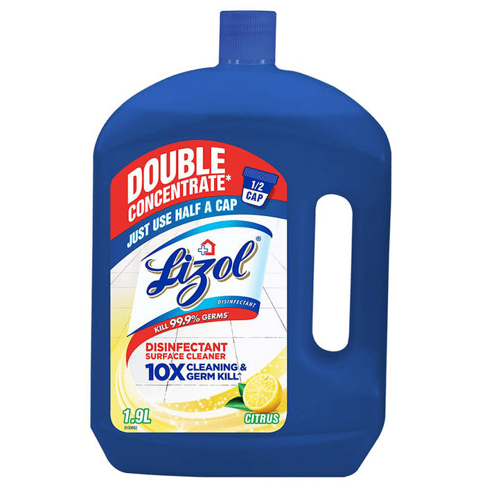 Lizol Double Concentrate Disinfectant Surface Cleaner Citrus - Classic Derma