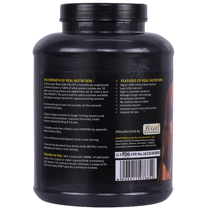 Dr. Ethix's Muscle Mass Gym Body Powder Chocolate