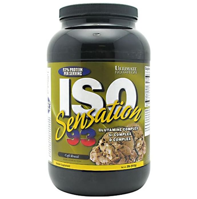 Ultimate Nutrition ISO Sensation 93 Whey Isolate Protein | Flavour Cafe Brazil Powder - Classic Derma