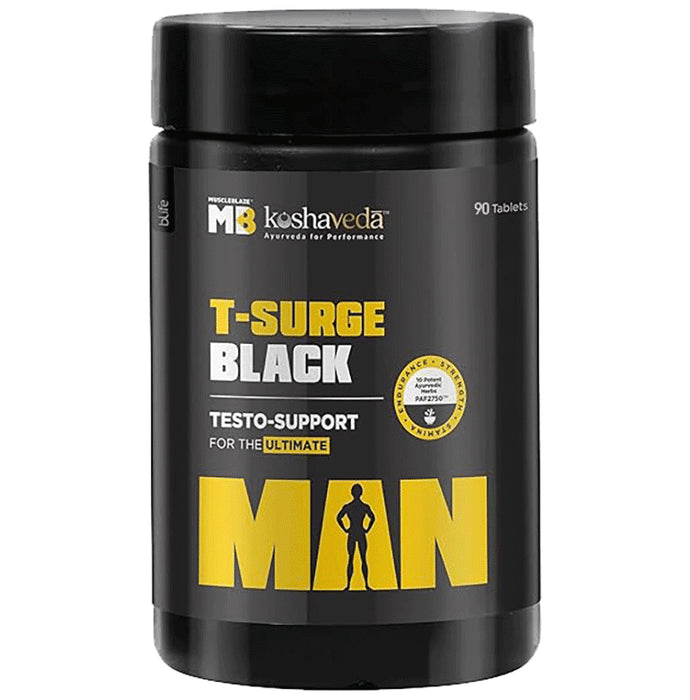 Muscleblaze Koshaveda T-Surge Black, Testosterone Booster for Men Tablet - Classic Derma