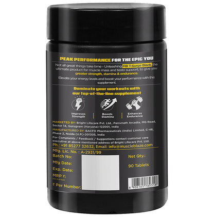 Muscleblaze Koshaveda T-Surge Black, Testosterone Booster for Men Tablet