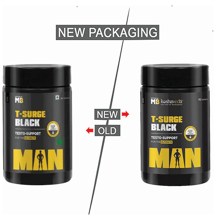 Muscleblaze Koshaveda T-Surge Black, Testosterone Booster for Men Tablet