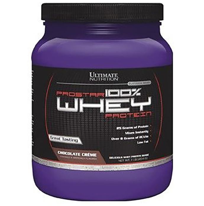 Ultimate Nutrition Prostar 100% Whey Protein for Muscle Recovery | Flavour Chocolate Creme Powder - Classic Derma