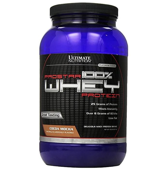 Ultimate Nutrition Prostar 100% Whey Protein for Muscle Recovery | Flavour Cocoa Mocha Powder - Classic Derma