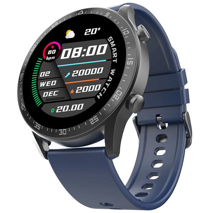 Fire-Boltt Talk 2 Navy Blue - Classic Derma