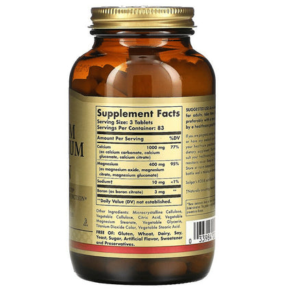 Solgar Calcium Magnesium Plus Boron Tablet