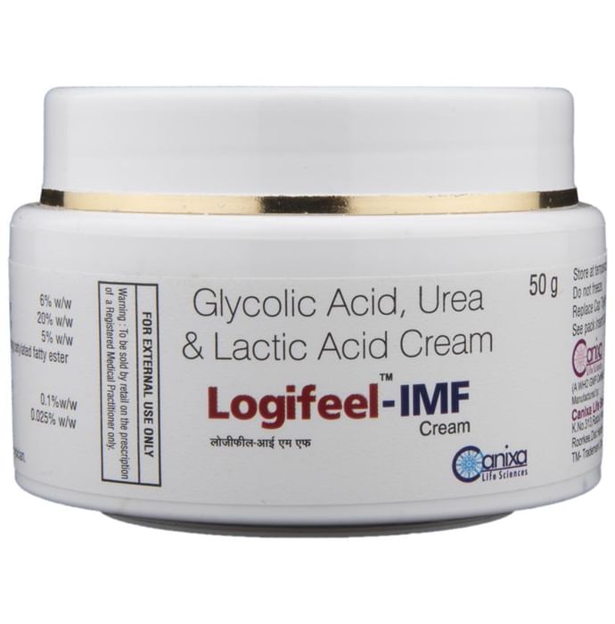 Logifeel IMF Cream with Glycolic Acid, Urea & Lactic Acid