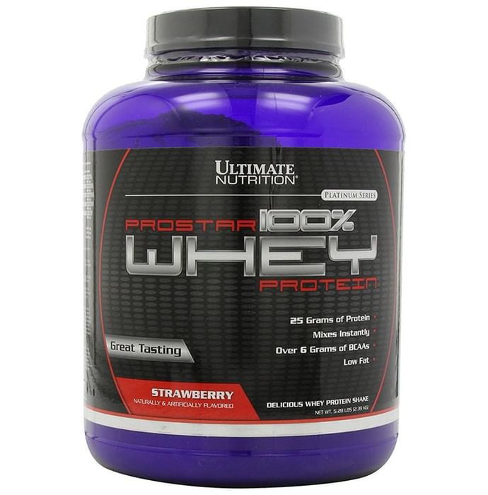 Ultimate Nutrition Prostar 100% Whey Protein for Muscle Recovery | Flavour Strawberry Powder - Classic Derma