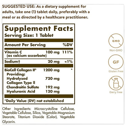 Solgar Collagen Hyaluronic Acid Complex Tablet