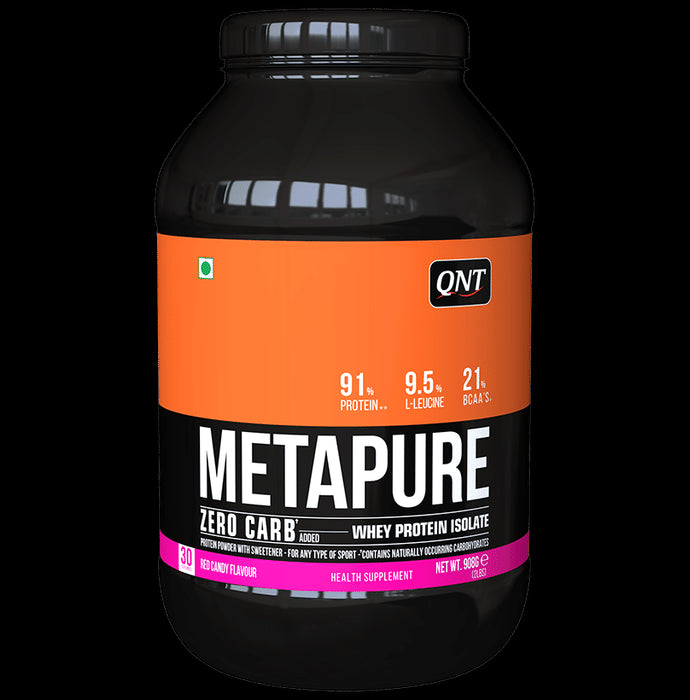 QNT Metapure Zero Carb 100% Whey Protein Isolate Powder Red Candy - Classic Derma