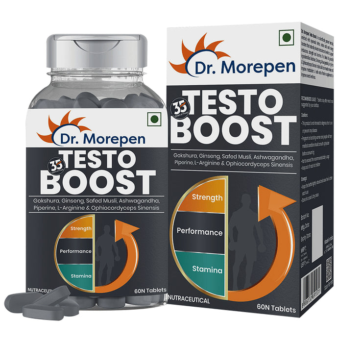 Dr. Morepen Testo Boost Tablet | For Strength, Performance & Stamina - Classic Derma