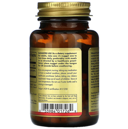 Solgar Megasorb Vitamin B12 2500mcg Sublingual Nuggets