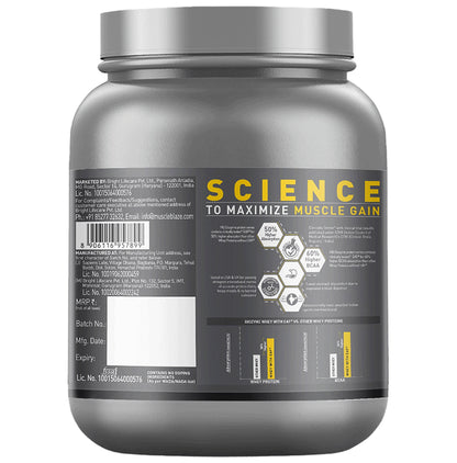 MuscleBlaze MuscleBlaze Biozyme Performance Whey Protein | For Muscle Gain | Improves Protein Absorption | Nutrition Care Powder Kesar Thandai