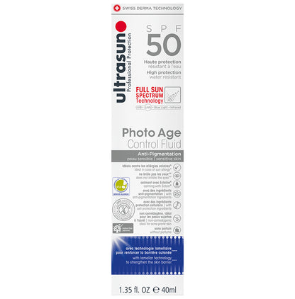 Ultrasun Photo Age Control Fluid Sunscreen SPF 50 Anti Pigmentation - Classic Derma