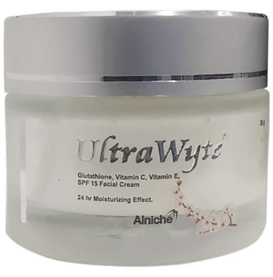 UltraWyte SPF 15 Facial Cream | Contains Glutathione, Vitamin C & Vitamin E - Classic Derma