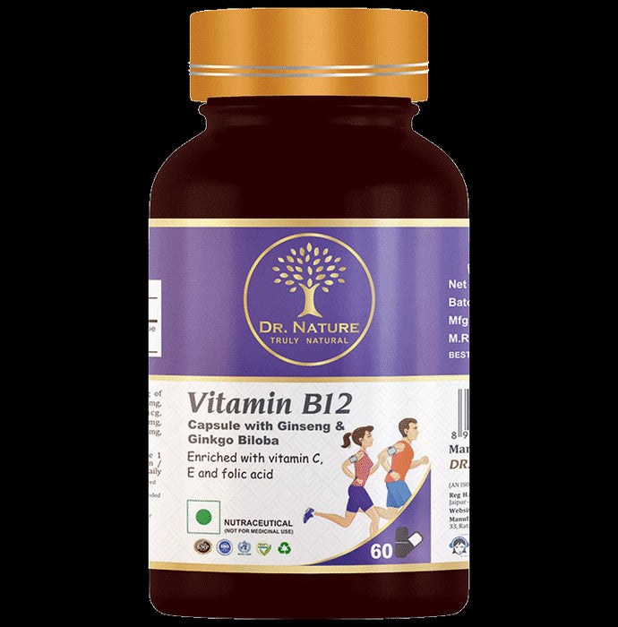 Dr. Nature Vitamin B12 Capsule with Ginseng & Ginkgo Biloba - Classic Derma