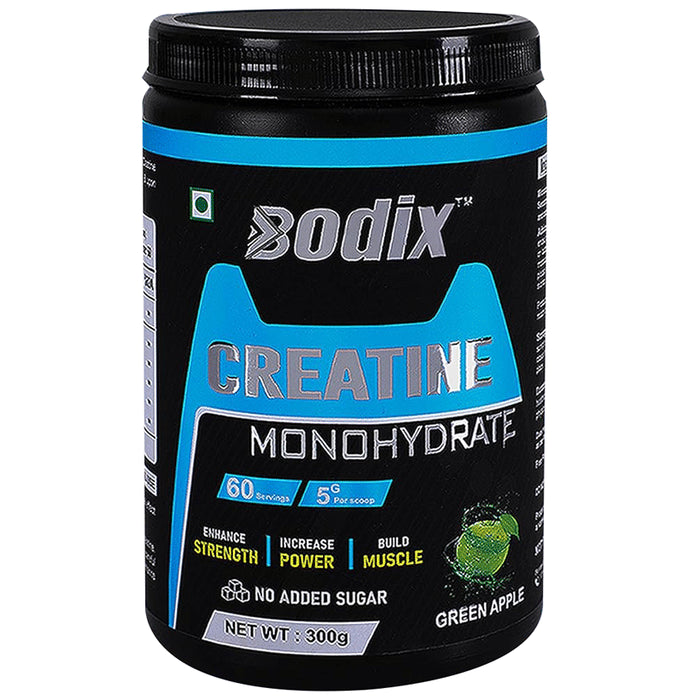 Bodix Creatine Monohydrate (300gm Each) Green Apple - Classic Derma