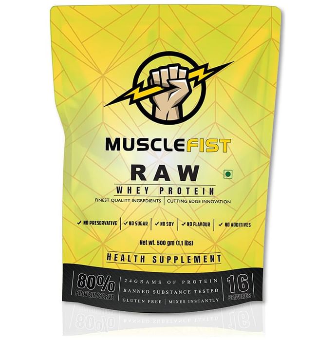 Musclefist Raw Whey Protein Powder - Classic Derma