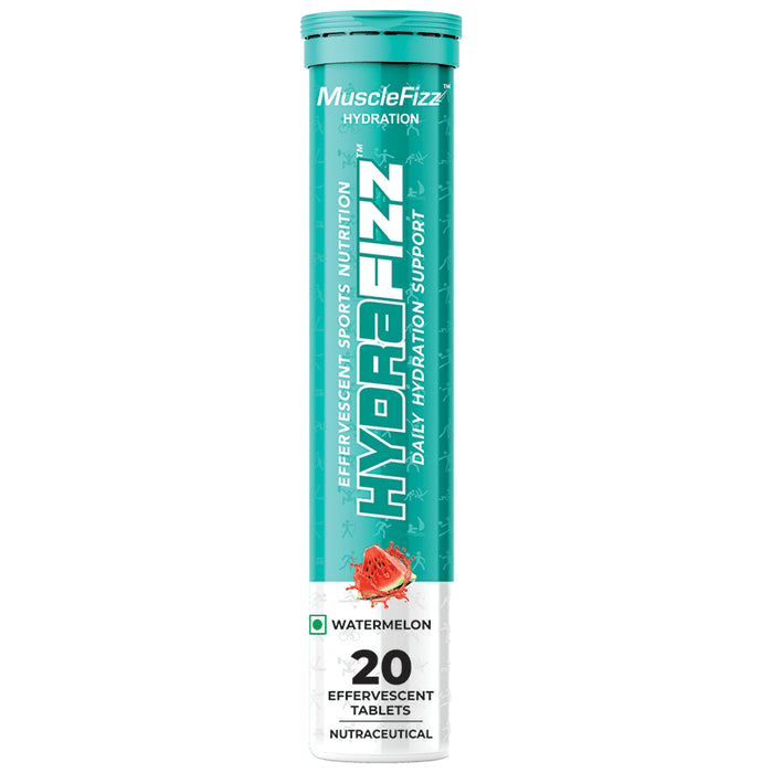 Musclefizz Hydrafizz Daily Hydration Support Effervescent Tablet Watermelon - Classic Derma