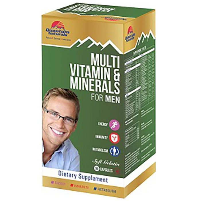 Quantum Naturals Naturals Multi Vitamin & Minerals for Men Soft Gelatin Capsule - Classic Derma