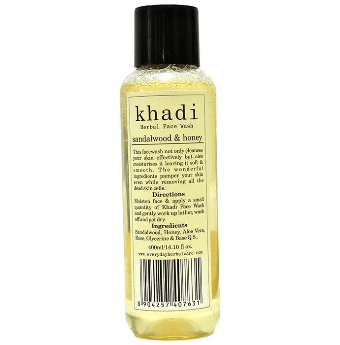 Khadi Herbal Face Wash Sandalwood & Honey - Classic Derma