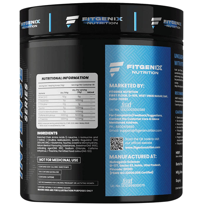 Fitgenix Nutrition Beyond BCAA Powder Blueberry
