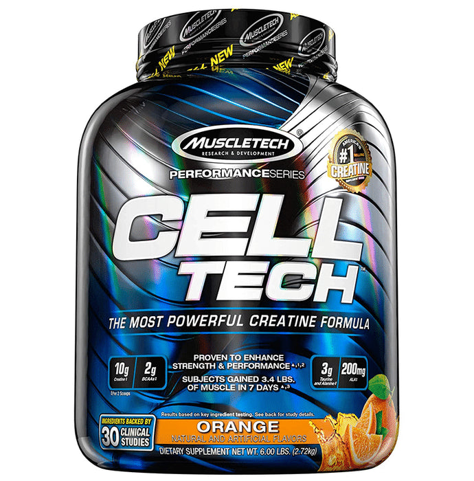 Muscletech Performance Series Cell Tech Creatine Formula Orange - Classic Derma