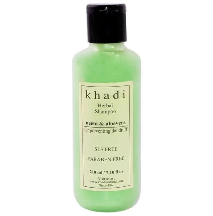Khadi Herbal Neem & Aloevera SLS, Sulfate & Paraben Free Shampoo - Classic Derma