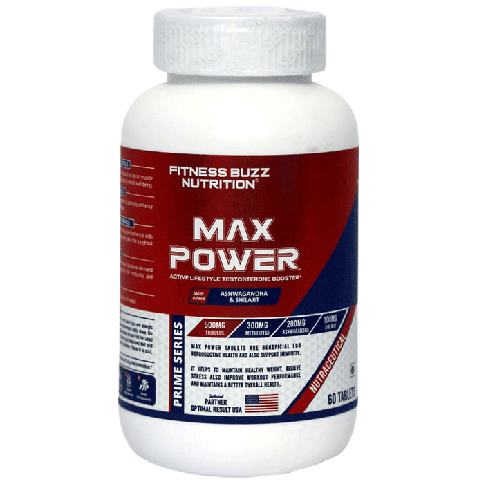 Fitness Buzz Nutrition Max Power Tablet - Classic Derma