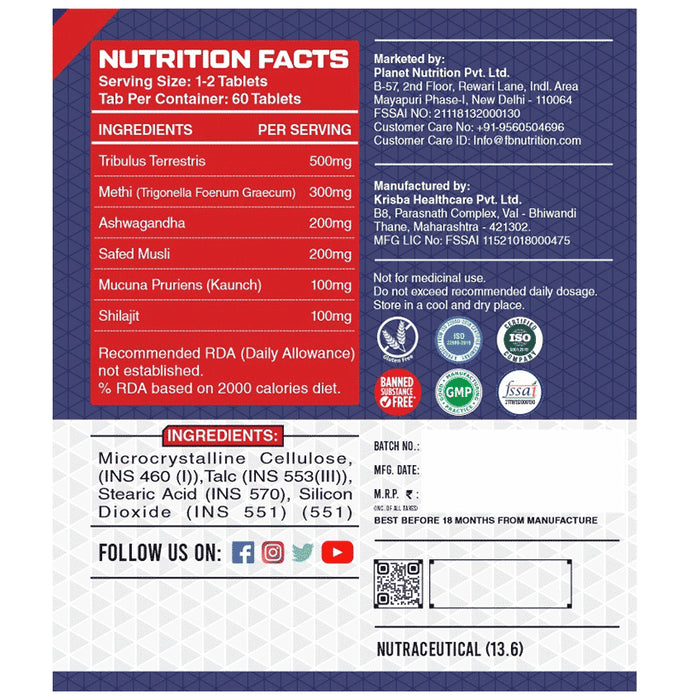 Fitness Buzz Nutrition Max Power Tablet