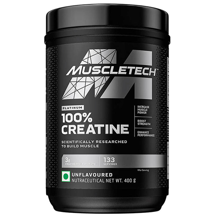Muscletech Platinum 100% Creatine for Muscle Building, Strength, & Performance | Unflavoured - Classic Derma