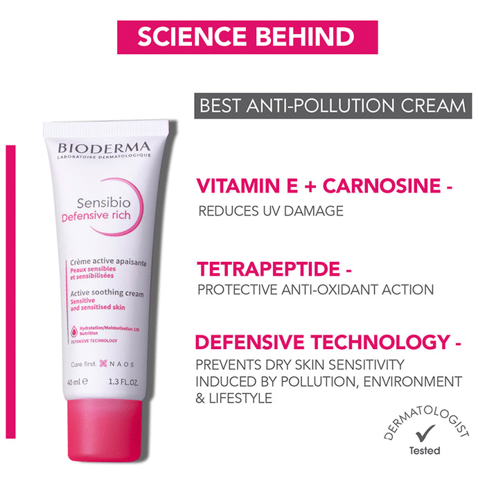 Bioderma Sensibio Defensive Rich Active Soothing Cream